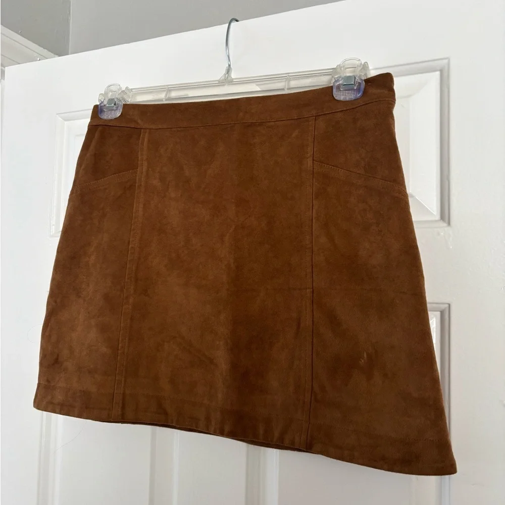 Abercrombie & Fitch Faux Suede Mini Skirt - Size 6